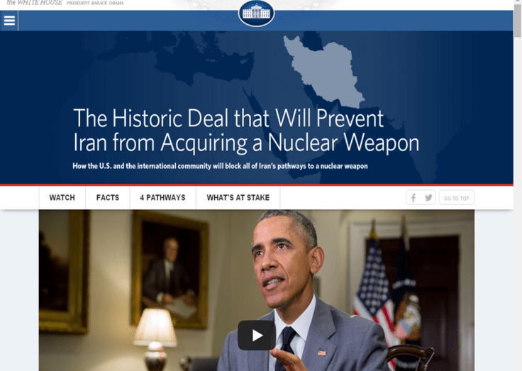 white house iran dedictaed